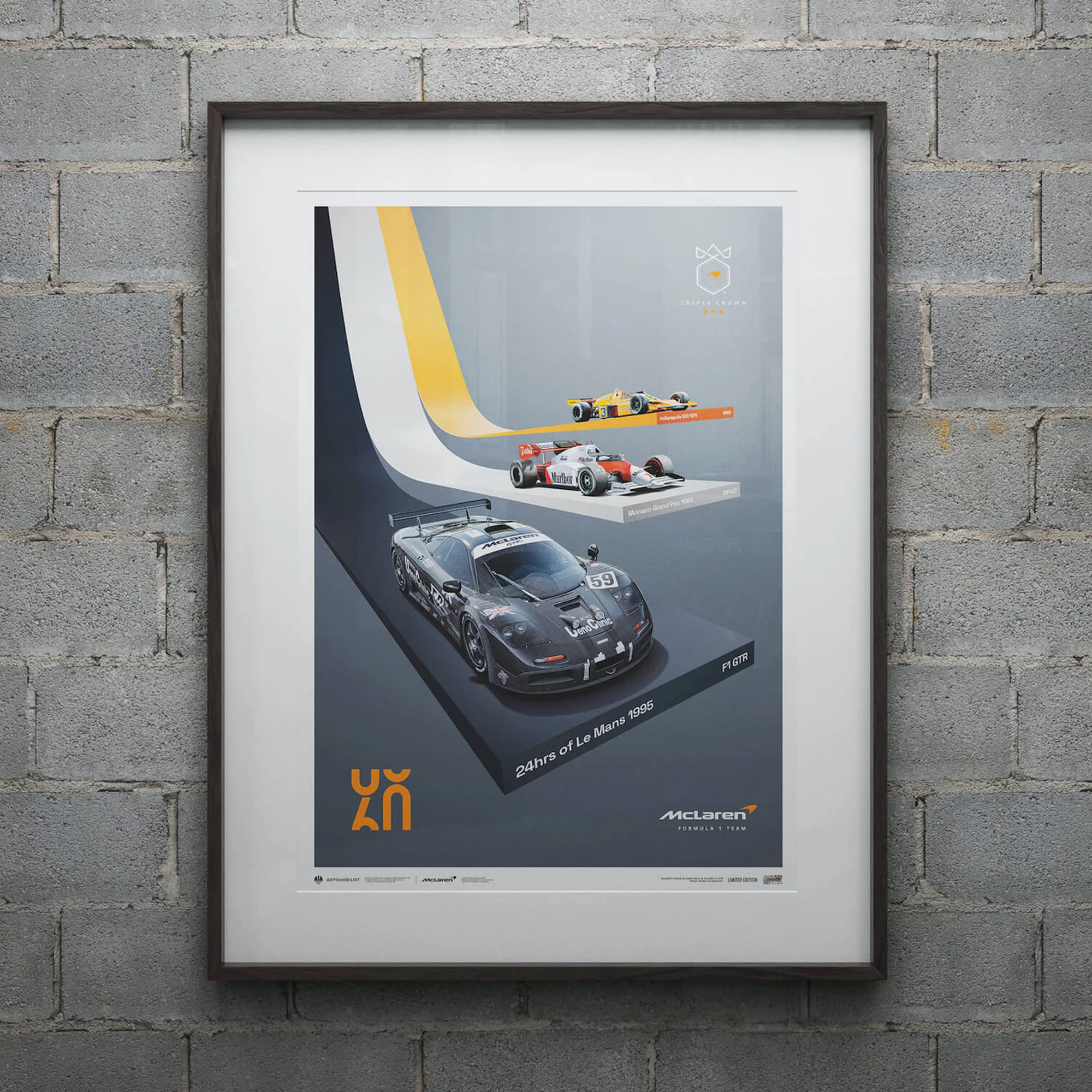 Automobilist | 2023 The Triple Crown 60th Anniversary - McLaren Poster-Poster-Automobilist-gpx-store