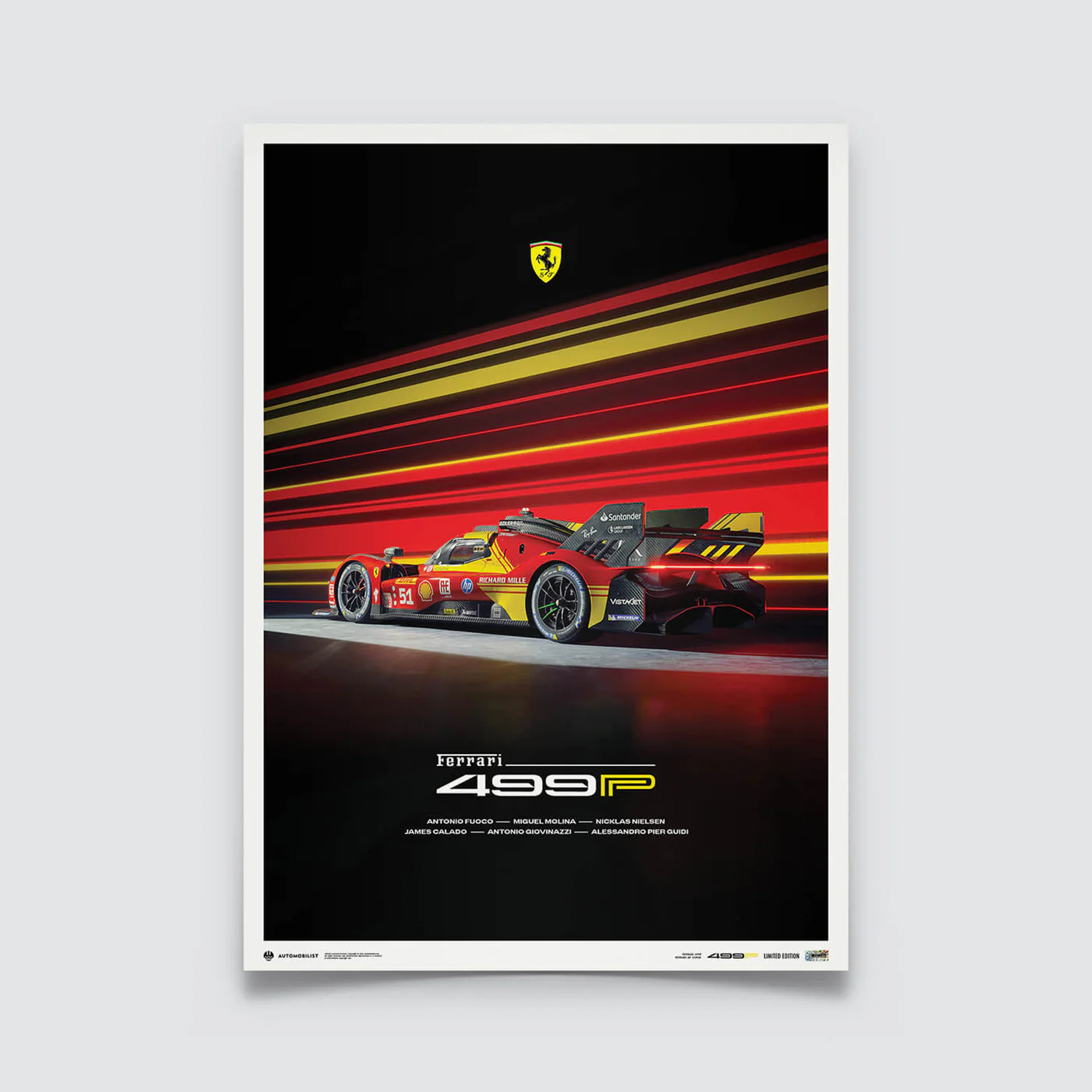 Automobilist | Ferrari 499P - 2024 World Endurance Championship Ferrari Poster-Poster-Automobilist-gpx-store