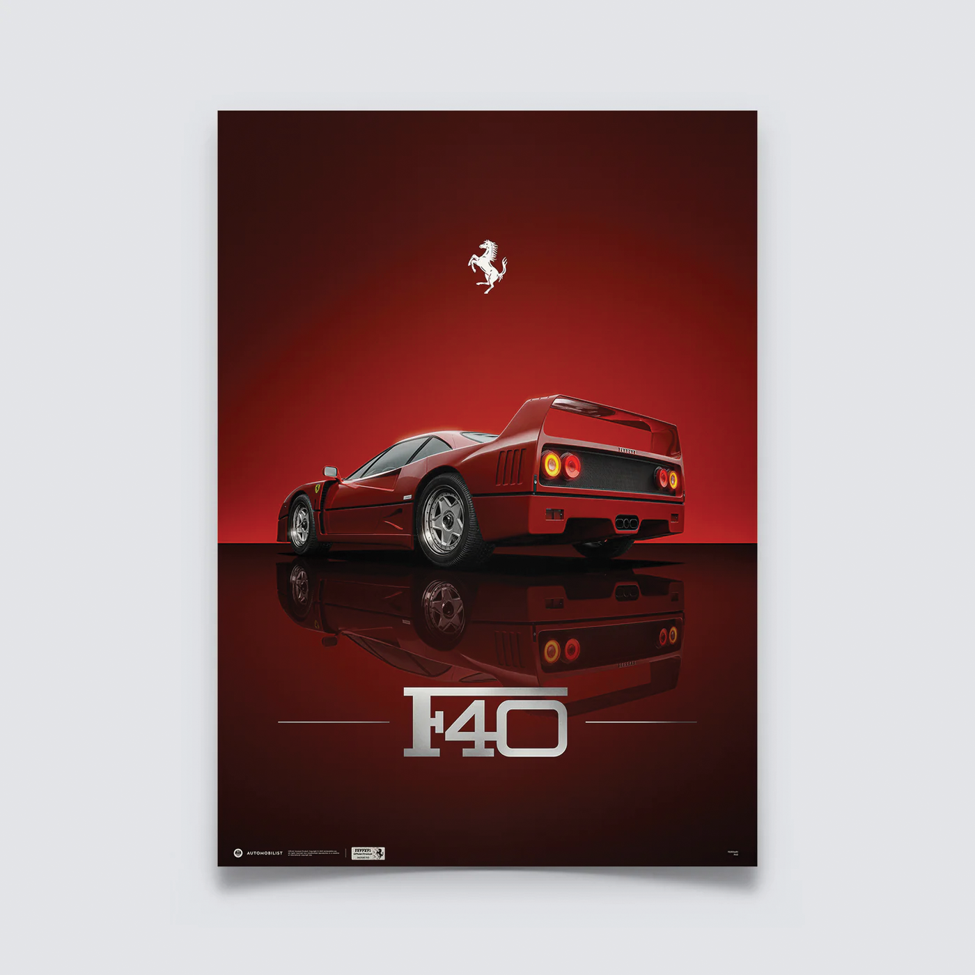 Automobilist | Ferrari F40 - Icon of an Era Official Poster-Poster-Automobilist-gpx-store