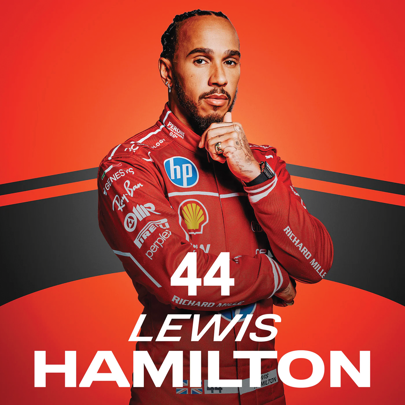 Automobilist | Lewis Hamilton Scuderia Ferrari HP Driver Series Poster-Poster-Automobilist-gpx-store