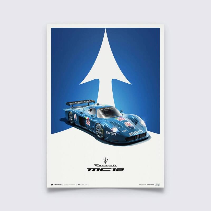 Automobilist | Maserati MC12 - GT Zhuhai 500 Km - 2004 | Limited Edition-Poster-Automobilist-gpx-store