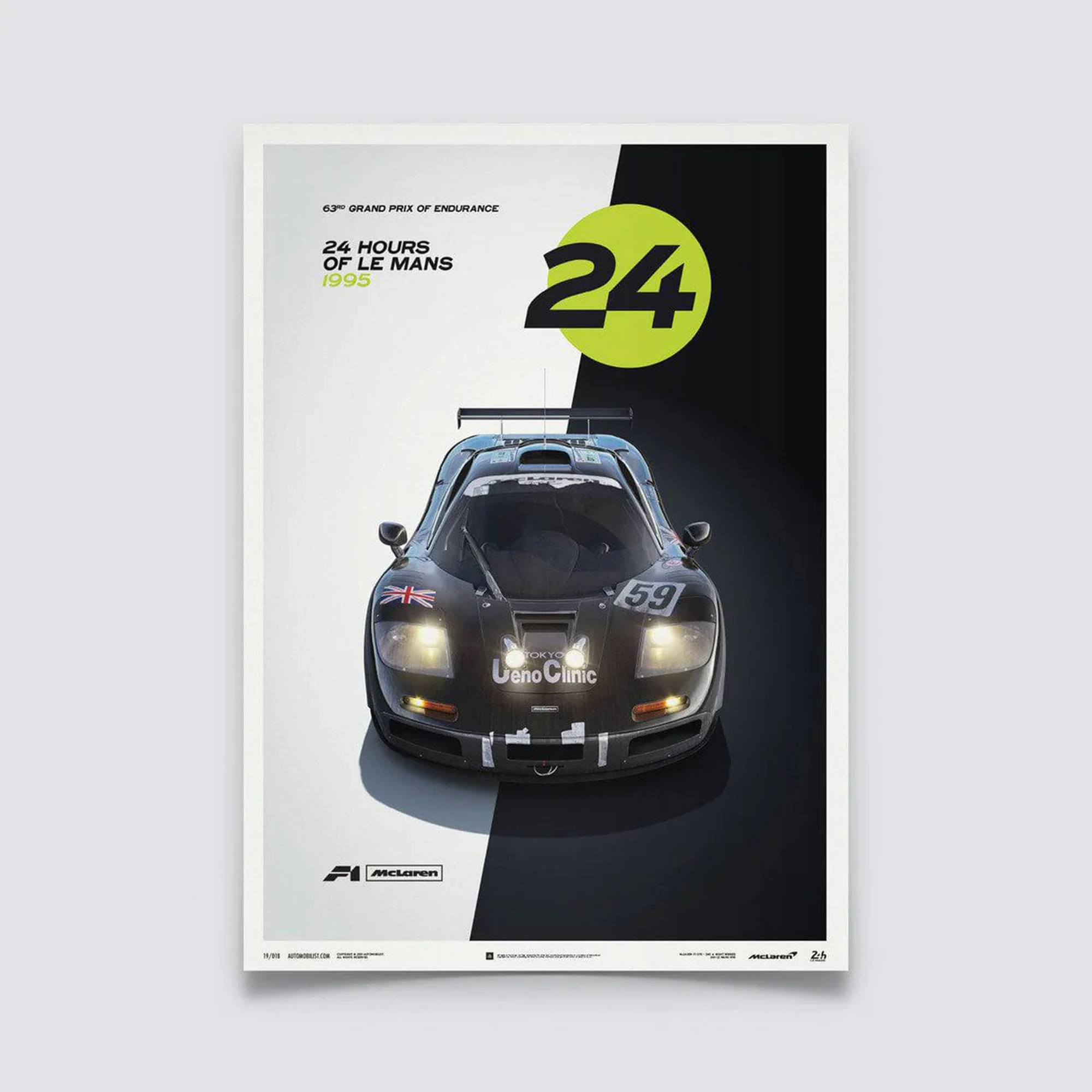 Automobilist | McLaren F1 GTR 24h Le Mans Poster-Poster-Automobilist-gpx-store