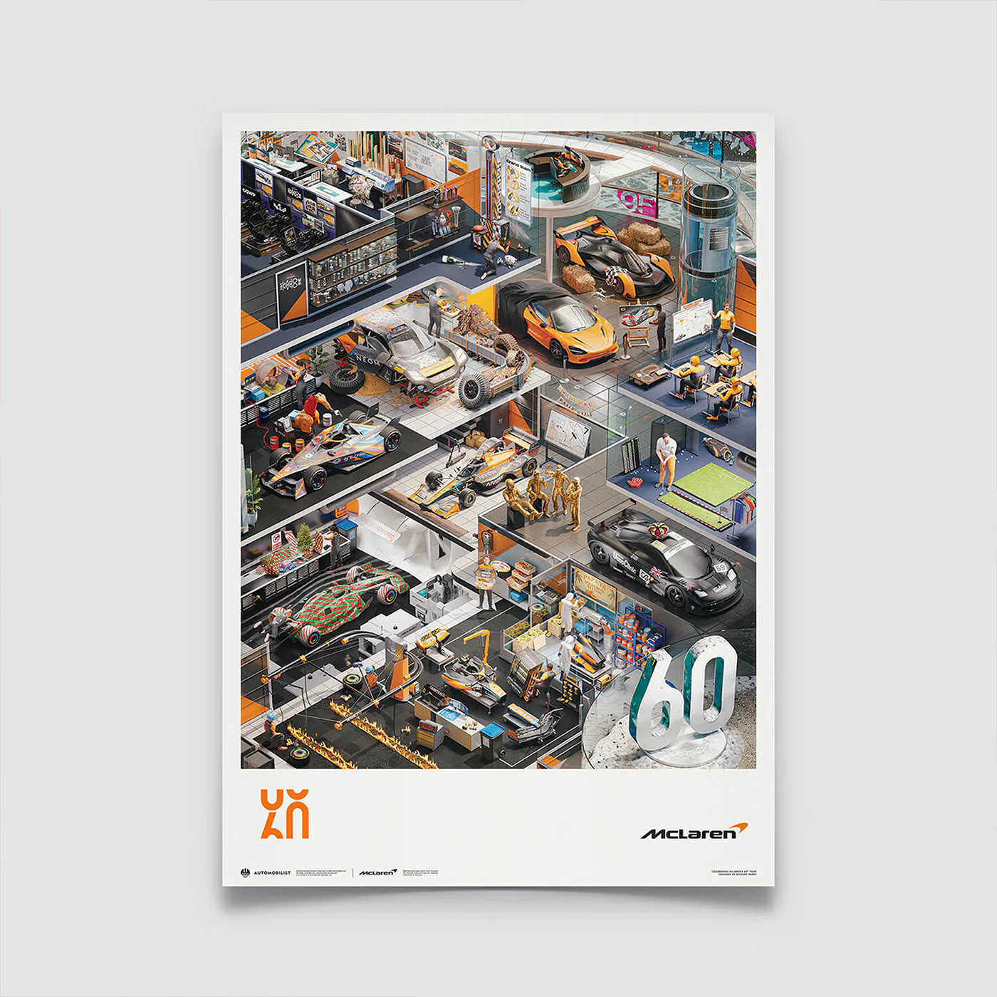 Automobilist | McLaren Racing 2023 Season's Greetings - 60th Anniversary-Poster-Automobilist-gpx-store