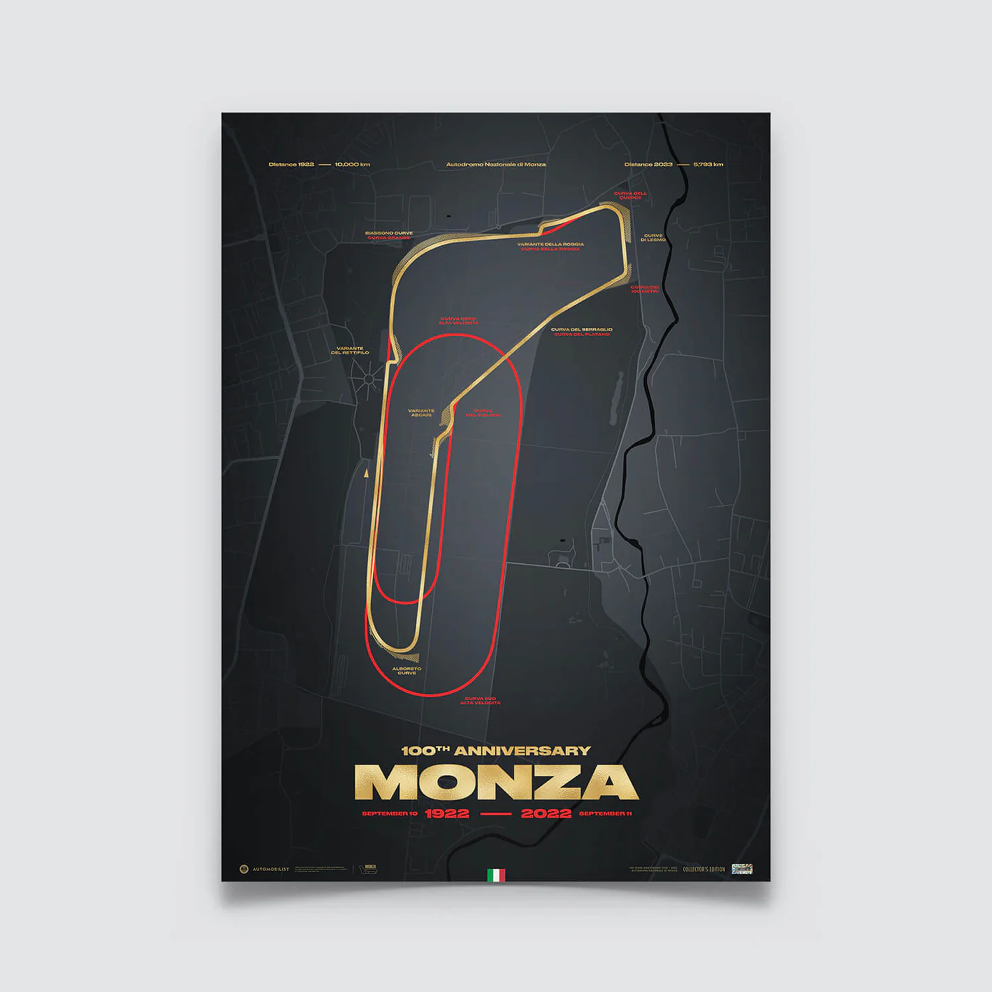 Automobilist | Monza Circuit 100th Anniversary Collector’s Edition Track Poster-Poster-Automobilist-gpx-store