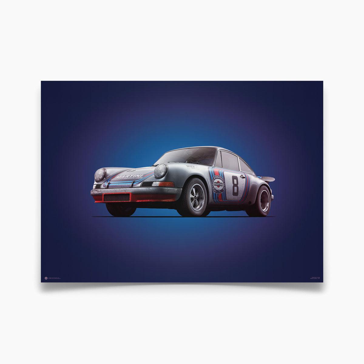 Automobilist | Porsche 911 RSR Martini 1973 Targa Florio Colors of Speed Poster-Poster-Automobilist-gpx-store