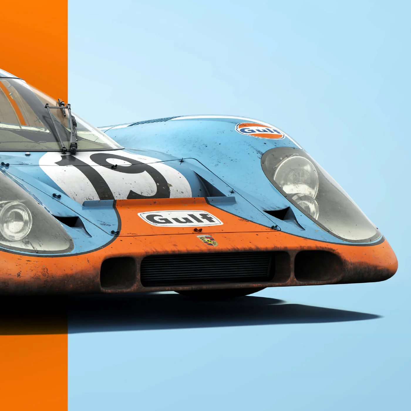 Automobilist | Porsche 917 - Gulf - 24h Heures du Mans Poster-Poster-Automobilist-gpx-store