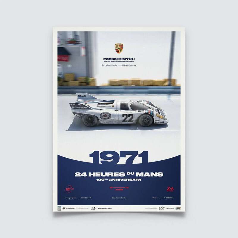 Automobilist | Porsche 917 KH - 24h Le Mans - 100th Anniversary - 1971 | Limited Edition-Poster-Automobilist-gpx-store