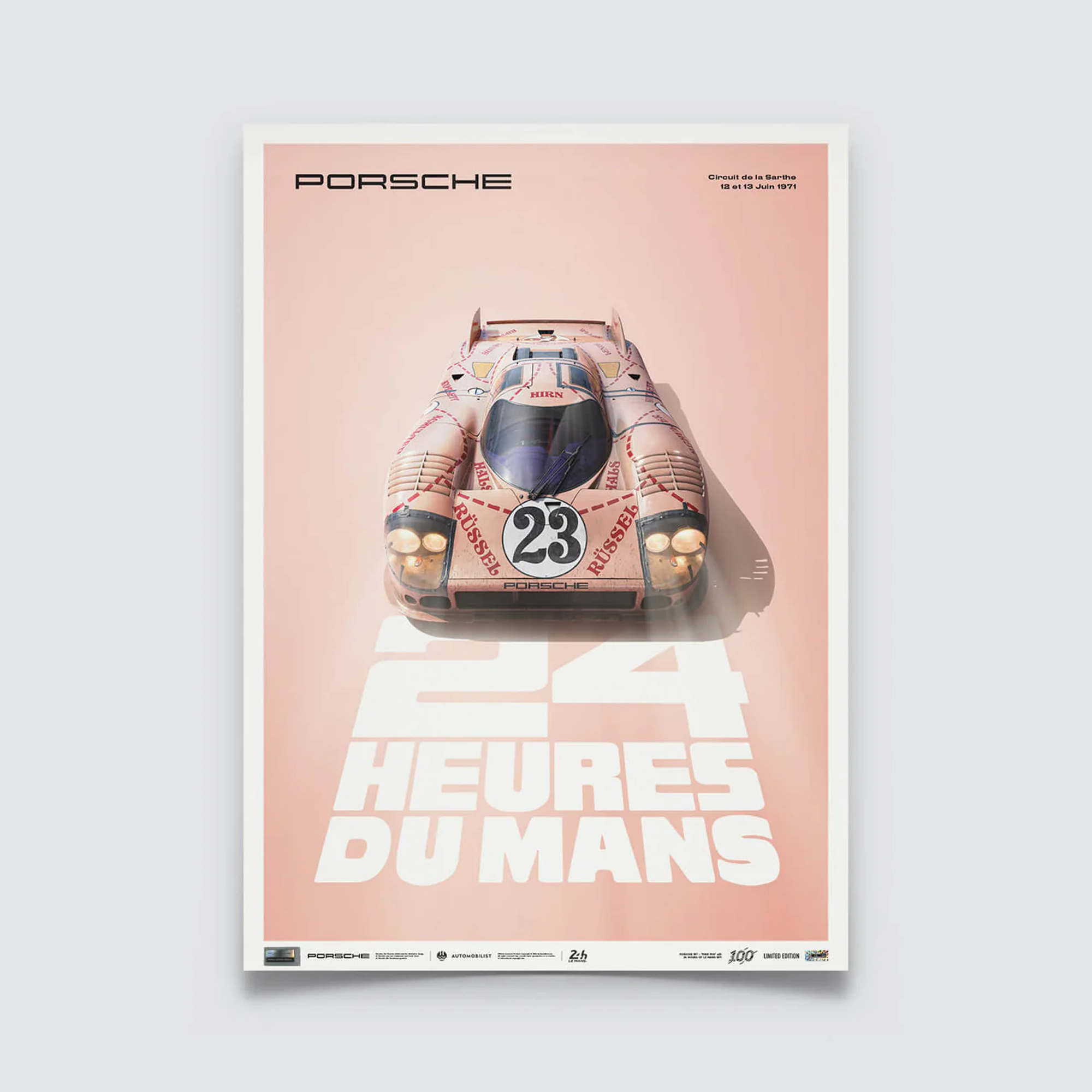 Automobilist | Porsche 917/20 - 971 Pink Pig - 24h Heures du Mans Poster-Poster-Automobilist-gpx-store