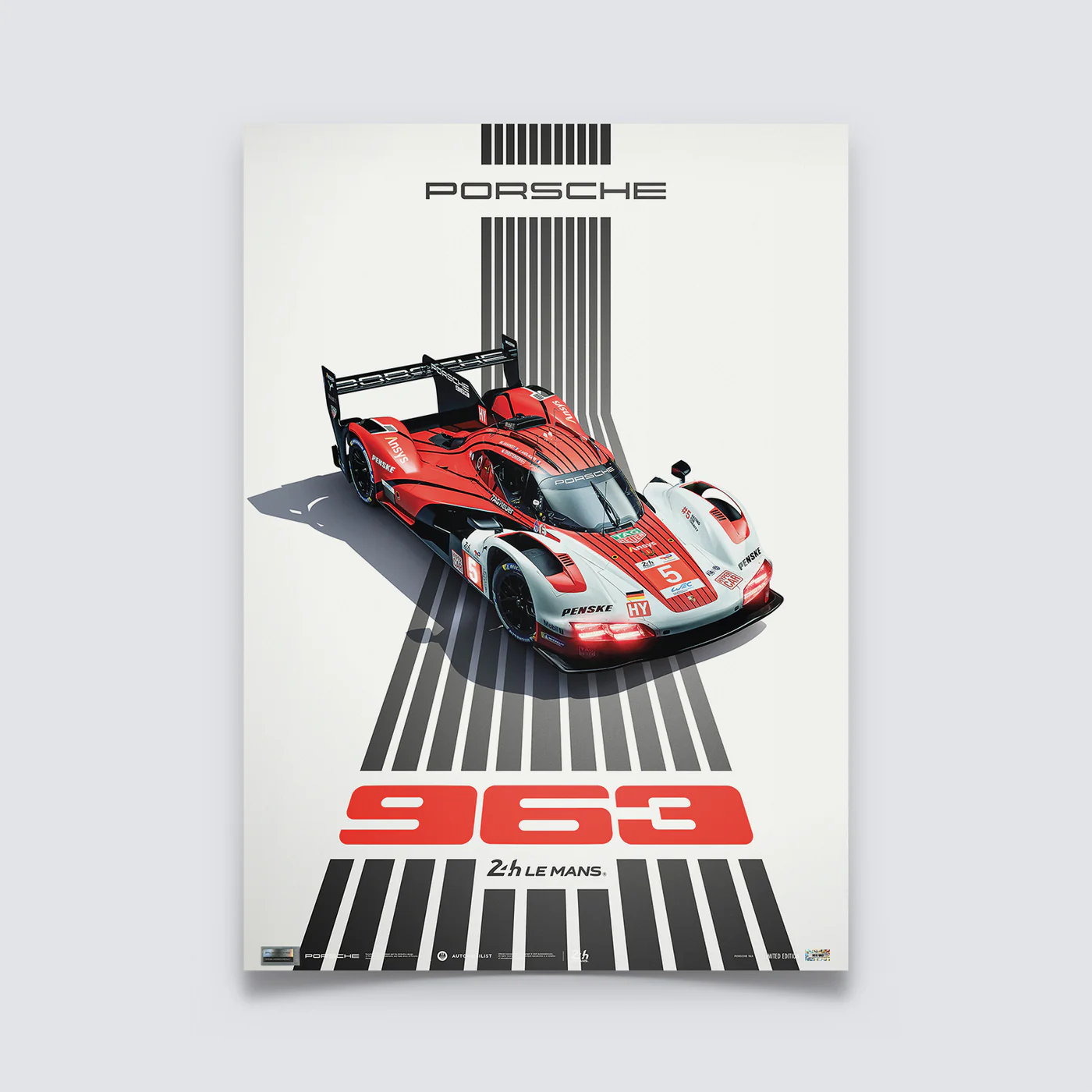 Automobilist | Porsche 963 24h of Le Mans 2025 Official Poster-Poster-Automobilist-gpx-store