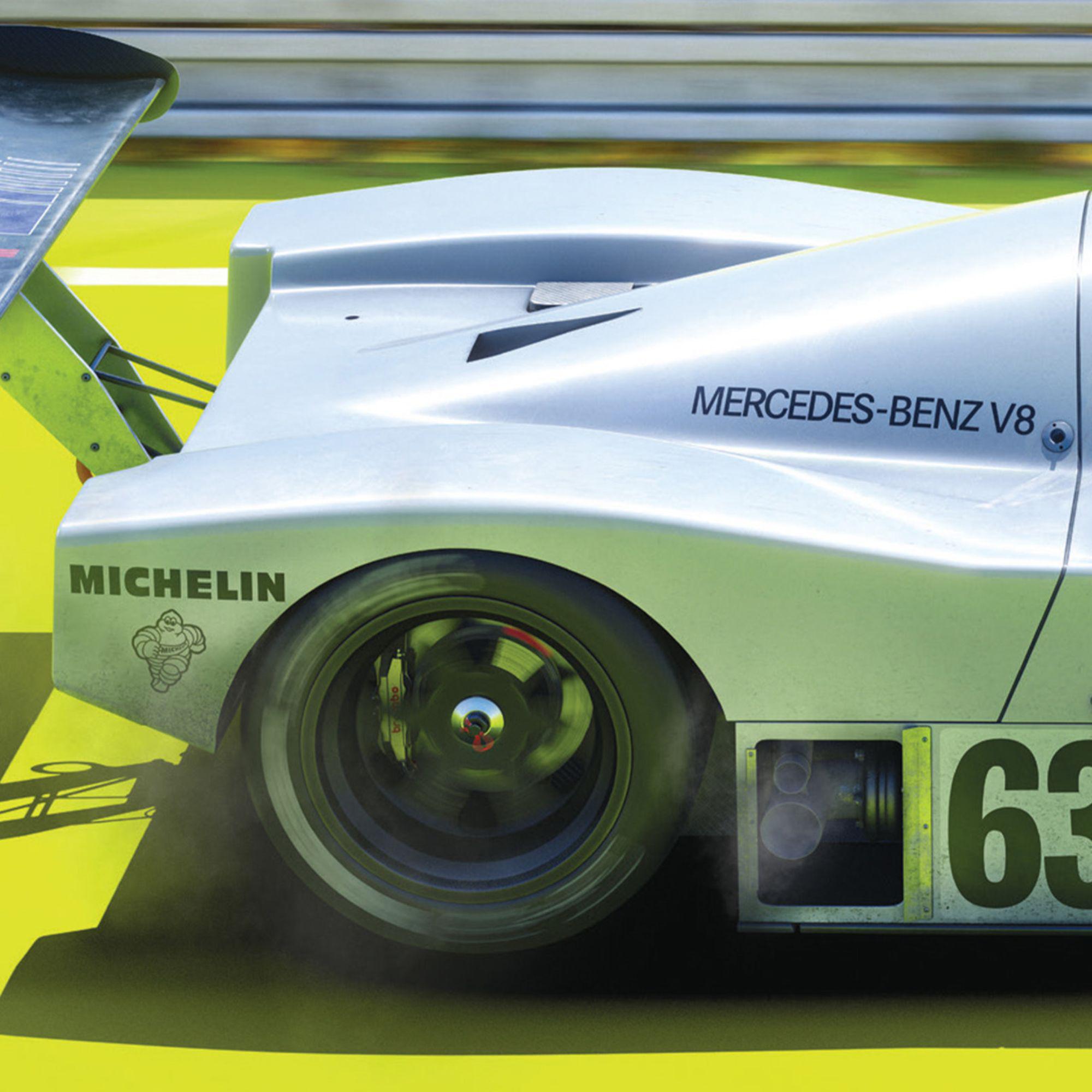 Automobilist | Sauber Mercedes C9 - 24h Le Mans - 100th Anniversary - 1989 | Limited Edition-Poster-Automobilist-gpx-store