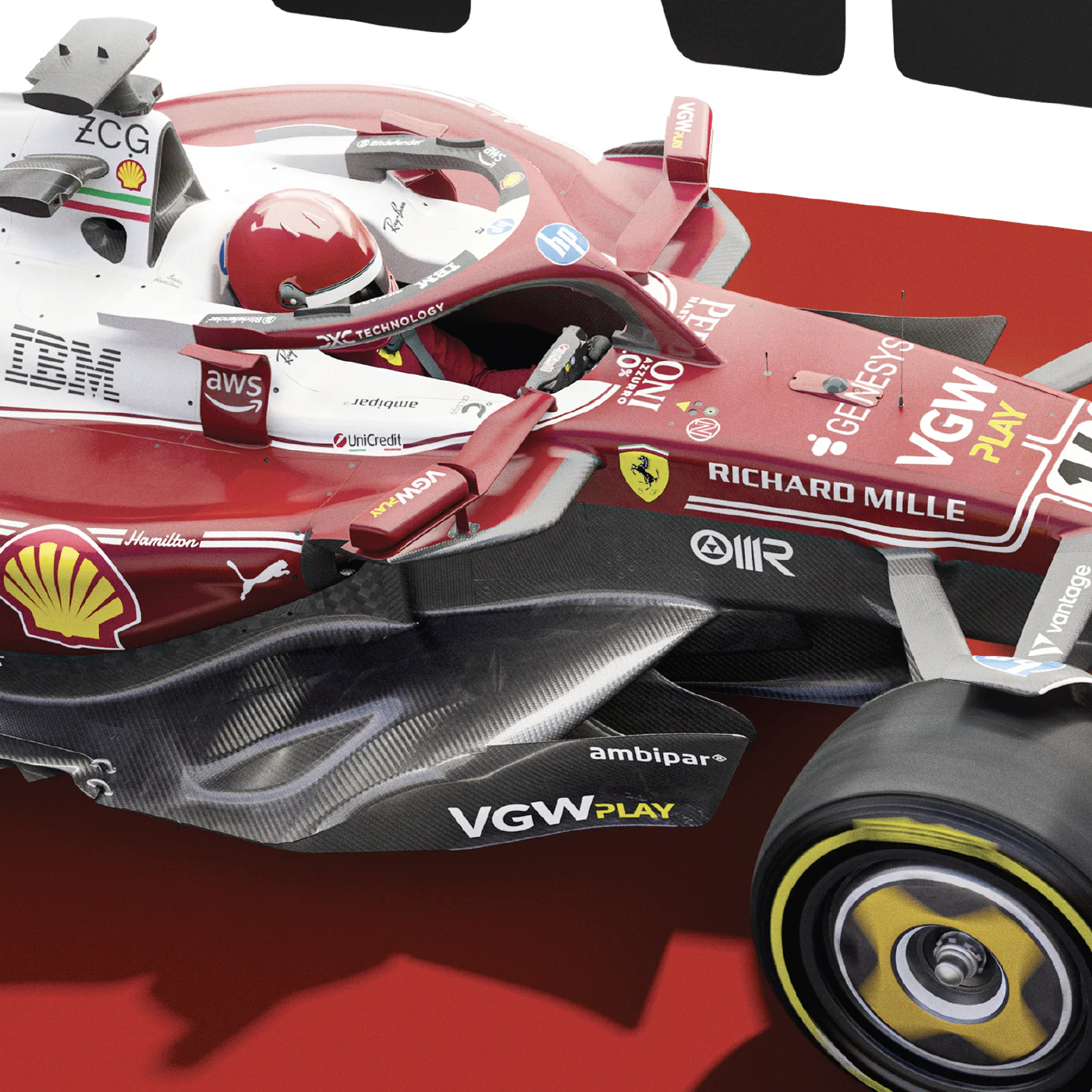 Automobilist | Scuderia Ferrari HP - SF-25 Monza special livery 2025 Official Poster-Poster-Automobilist-gpx-store