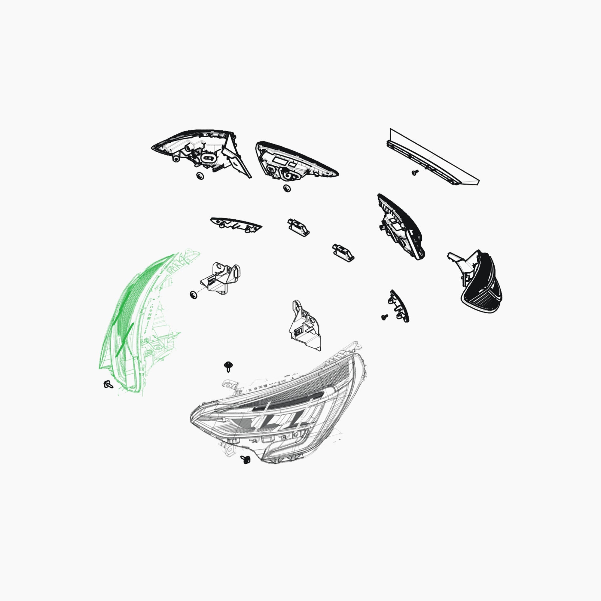 BJA0000039 - PROJECTEUR AVD-Spare Parts-Clio Cup Middle East-gpx-store