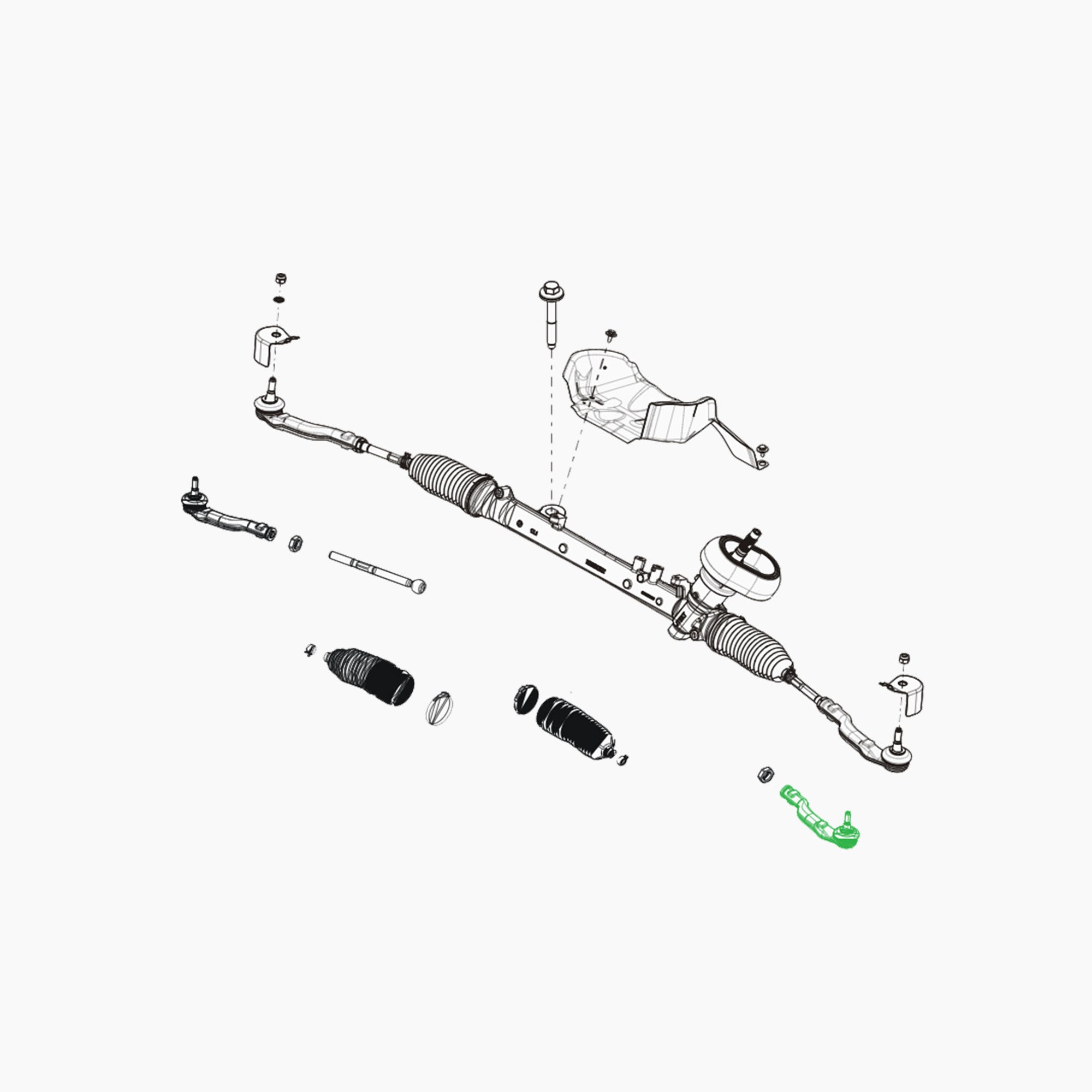 BJA0000125 - BOITIER ROTULE DIRECTION GAUCHE-Spare Parts-Clio Cup Middle East-gpx-store