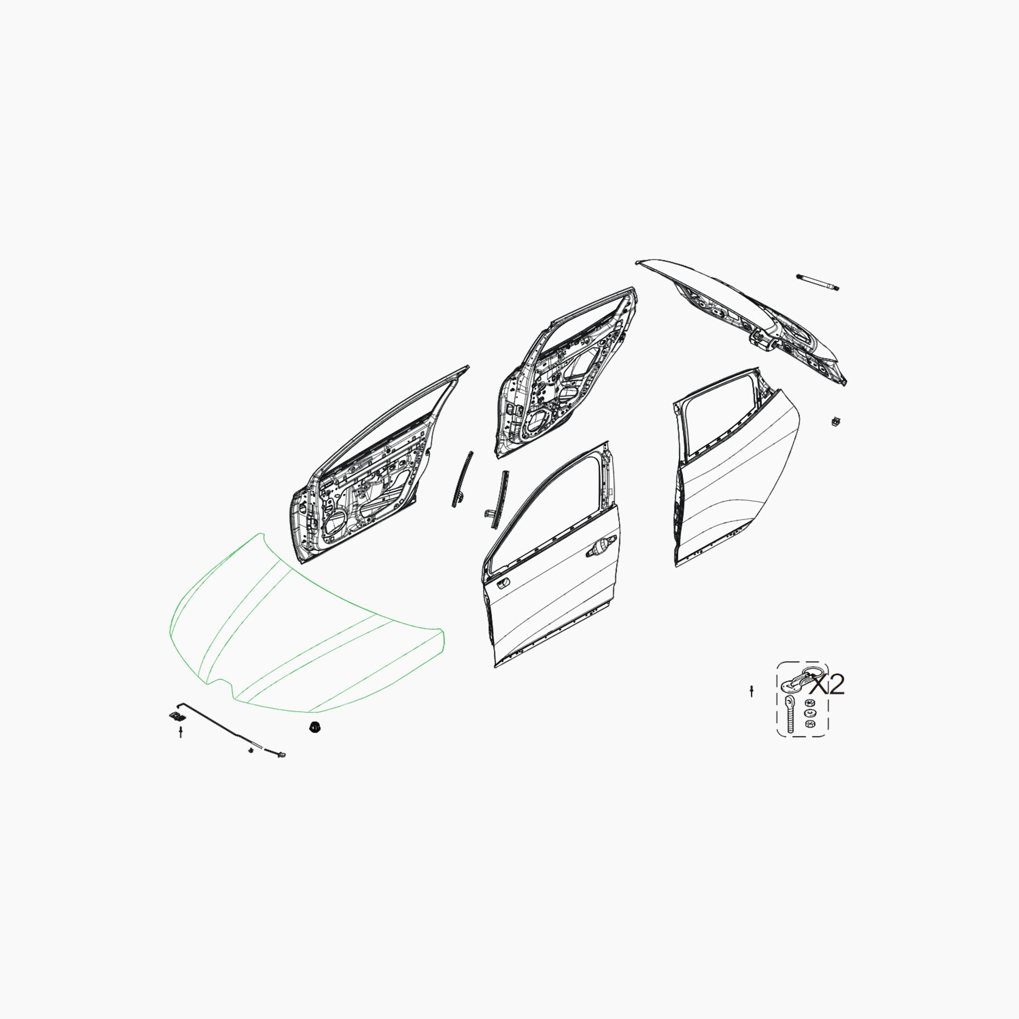 BJA0000224 - CAPOT AVANT-Spare Parts-Clio Cup Middle East-gpx-store