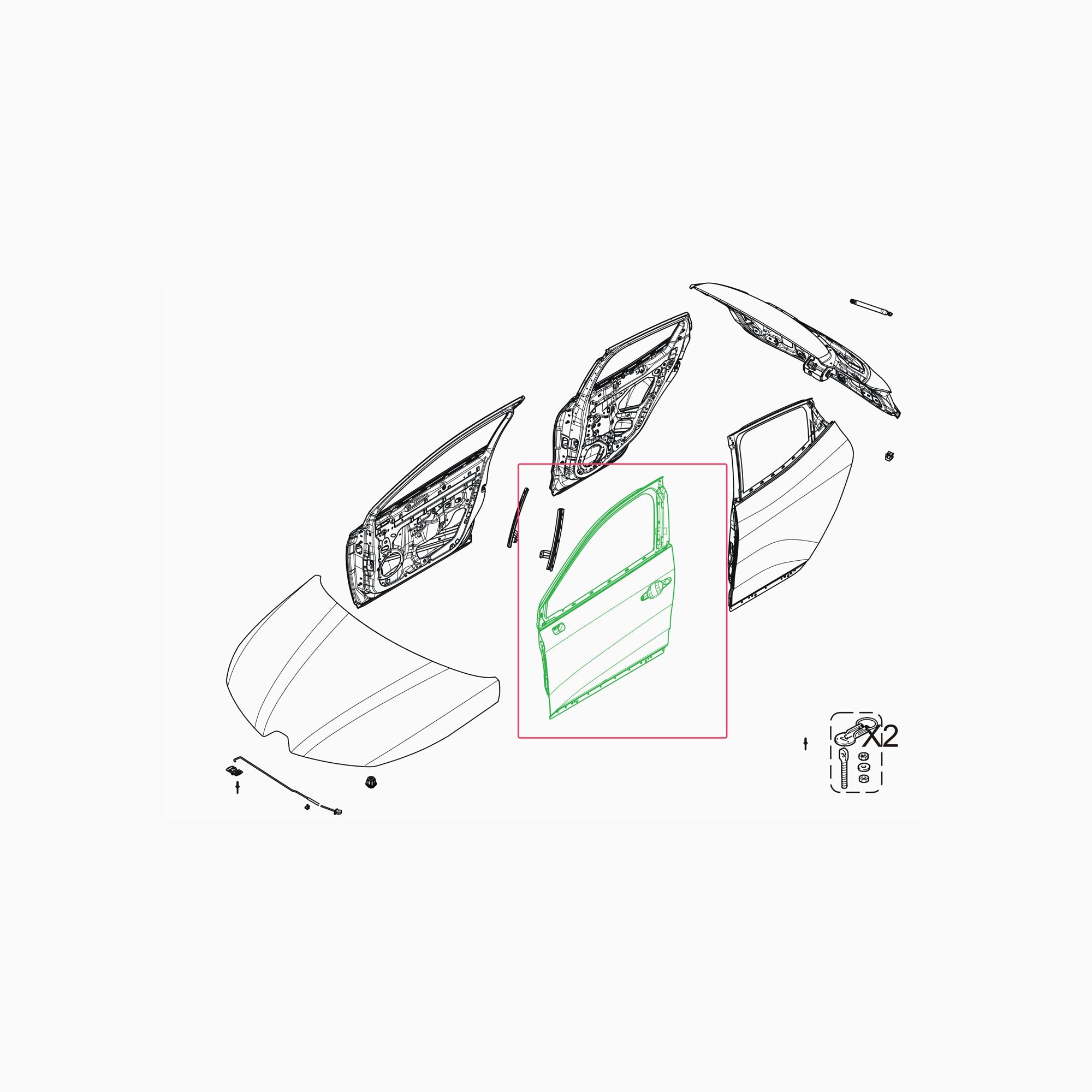 BJA0000248 - PORTE AVG-Spare Parts-Clio Cup Middle East-gpx-store