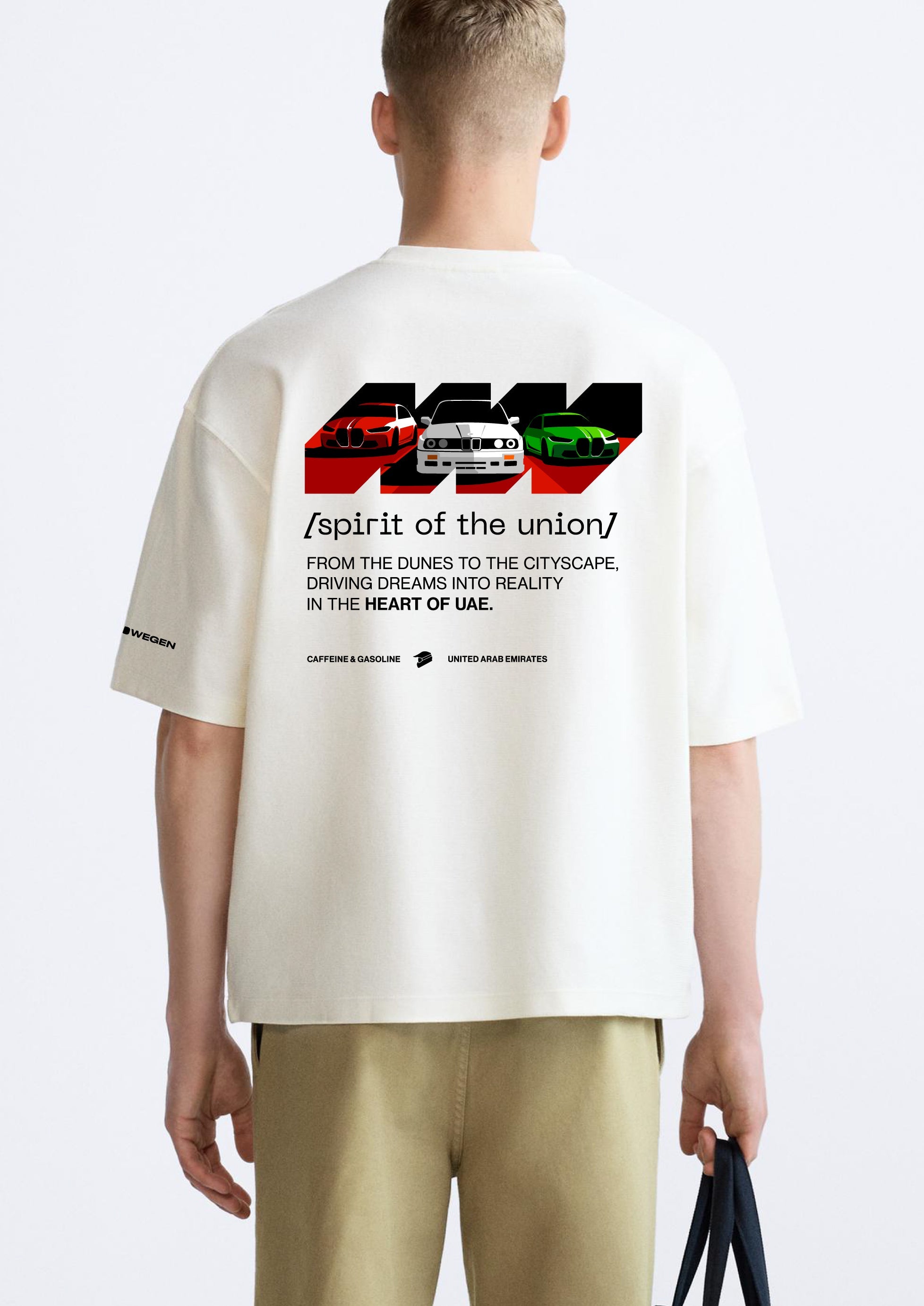 Huriwegen | HW UAE National Day BMW Oversized T-Shirt-T-Shirt-Huriwegen-gpx-store