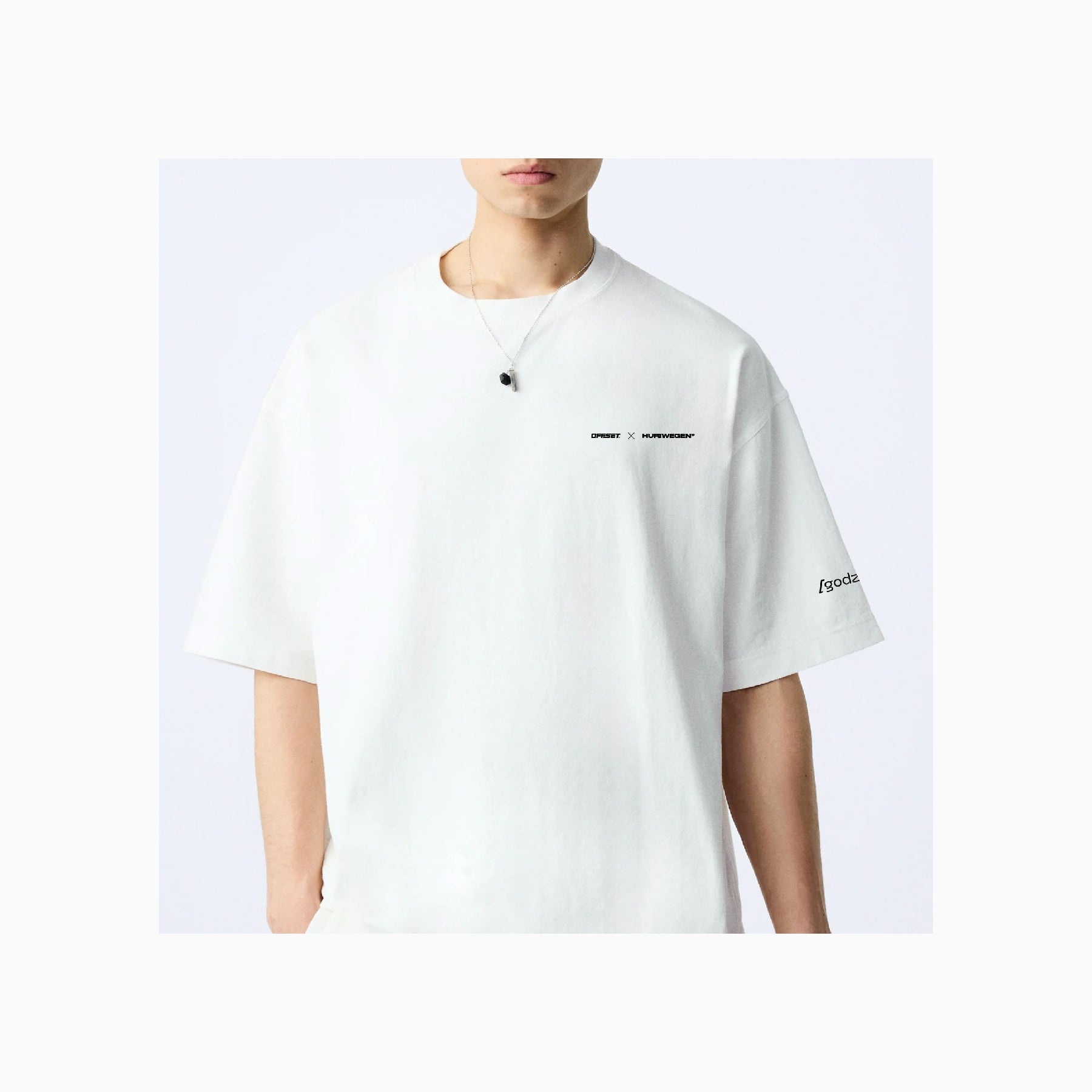 Huriwegen x OFFSET Collaboration Oversized White T-Shirt-T-Shirt-Huriwegen-gpx-store