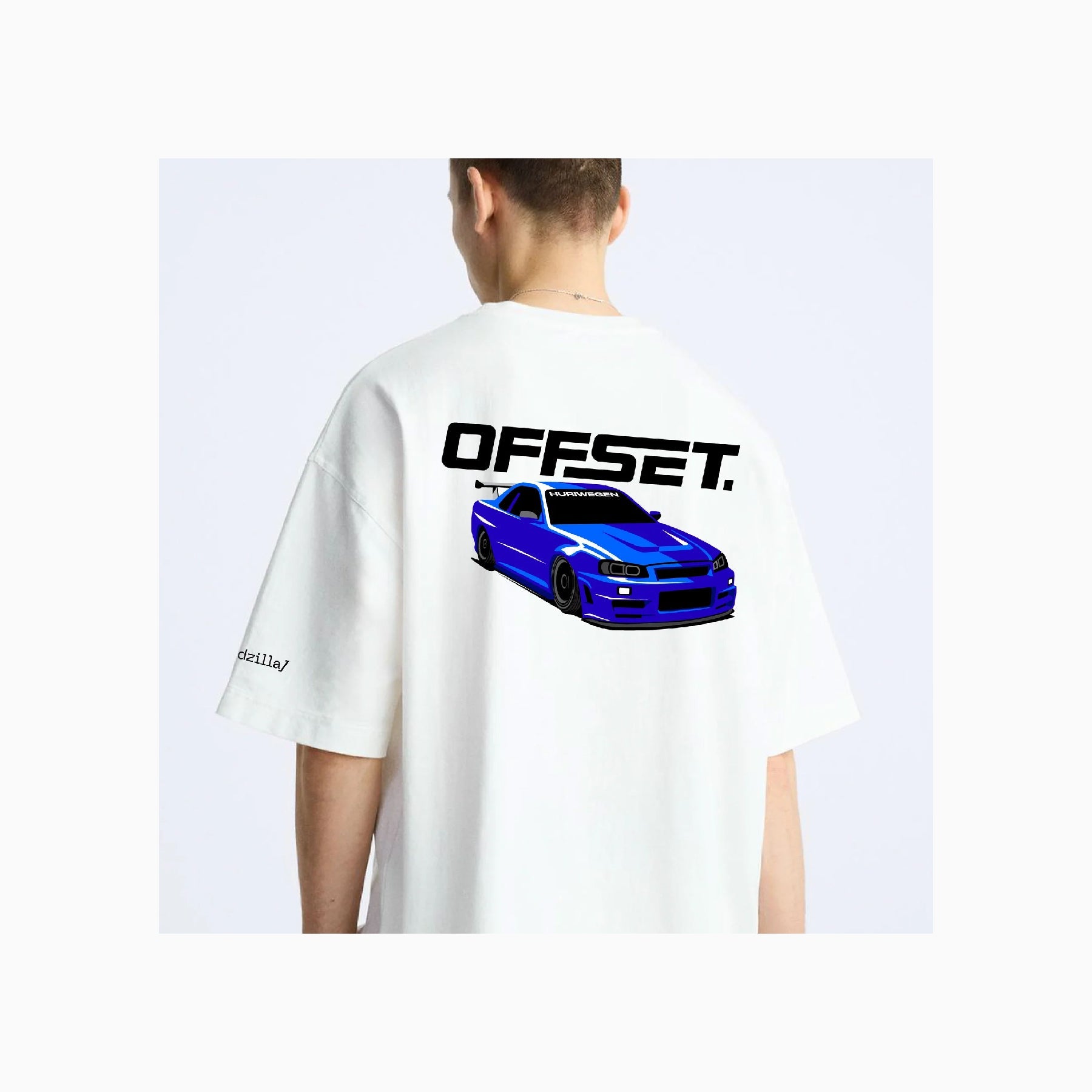 Huriwegen x OFFSET Collaboration Oversized White T-Shirt-T-Shirt-Huriwegen-gpx-store