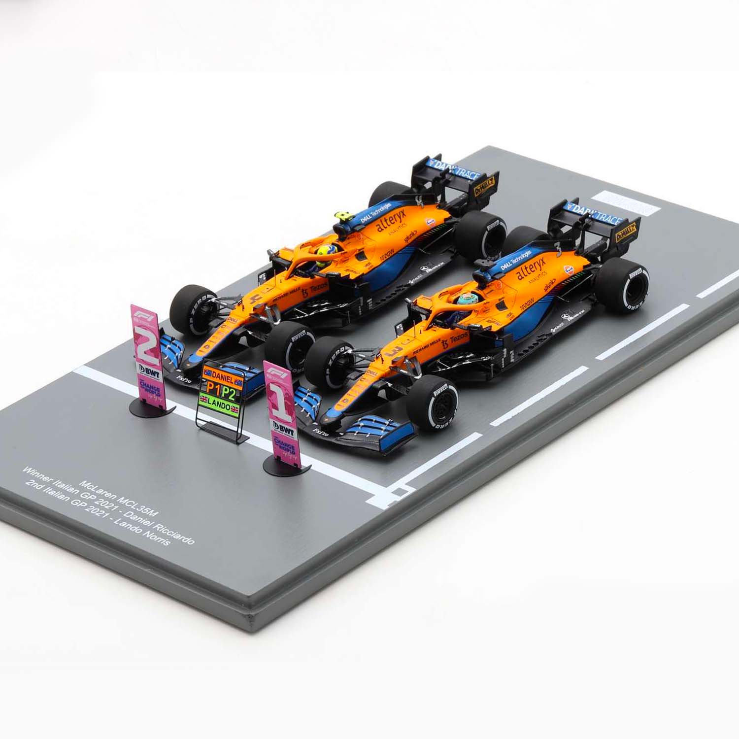 McLaren MCL35M Ricciardo/Norris Monza 2021 | 1:43 Scale Model-1:43 Scale Model-Spark Models-gpx-store