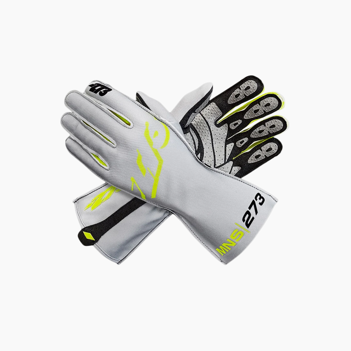 Minus 273 | MNS-1 Gray Karting Gloves-Karting Gloves-Minus 273-gpx-store