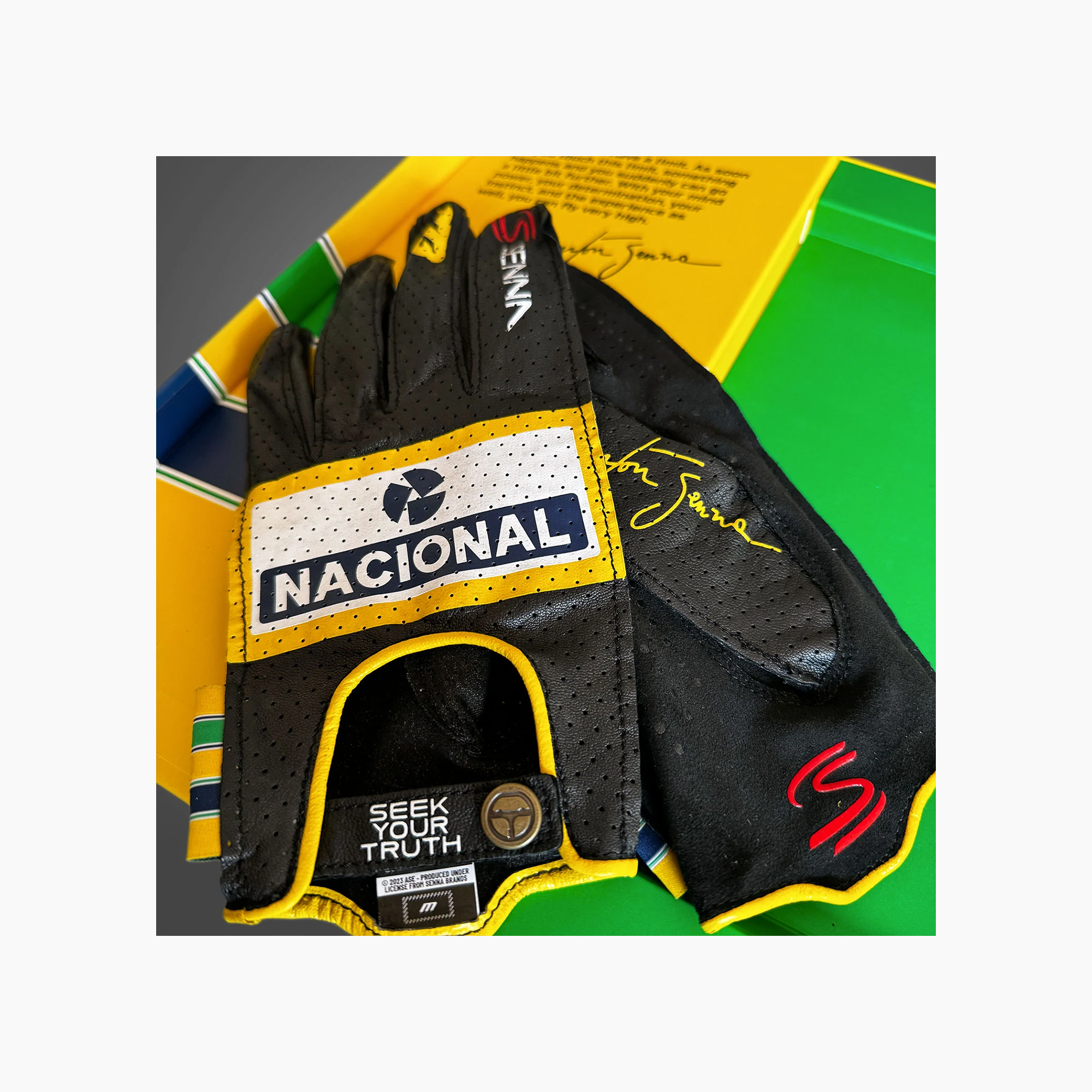 Minus 273 x Ayrton Senna Driving Gloves-Racing Gloves-Minus 273-gpx-store