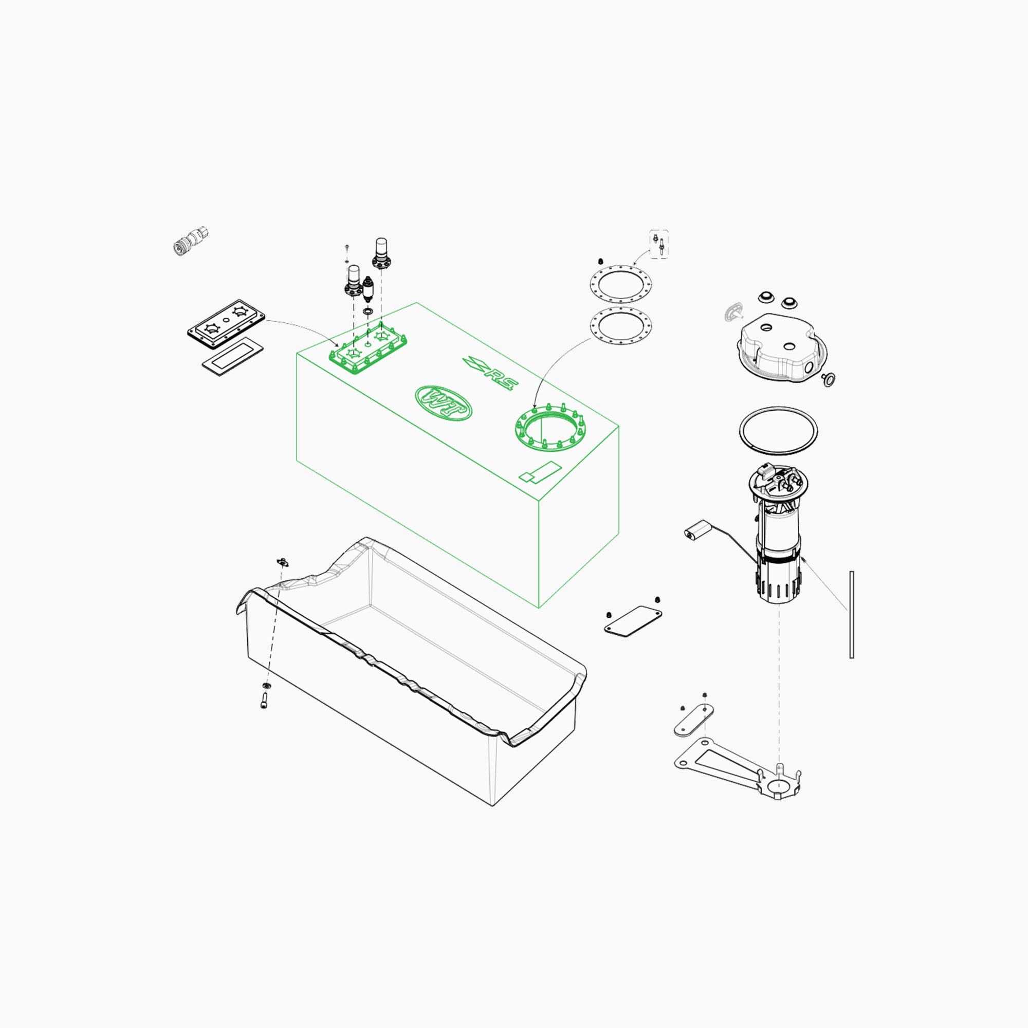 OCIF527421 - RESERVOIR ESSENCE 65L ASSEMBLE-Spare Parts-Clio Cup Middle East-gpx-store