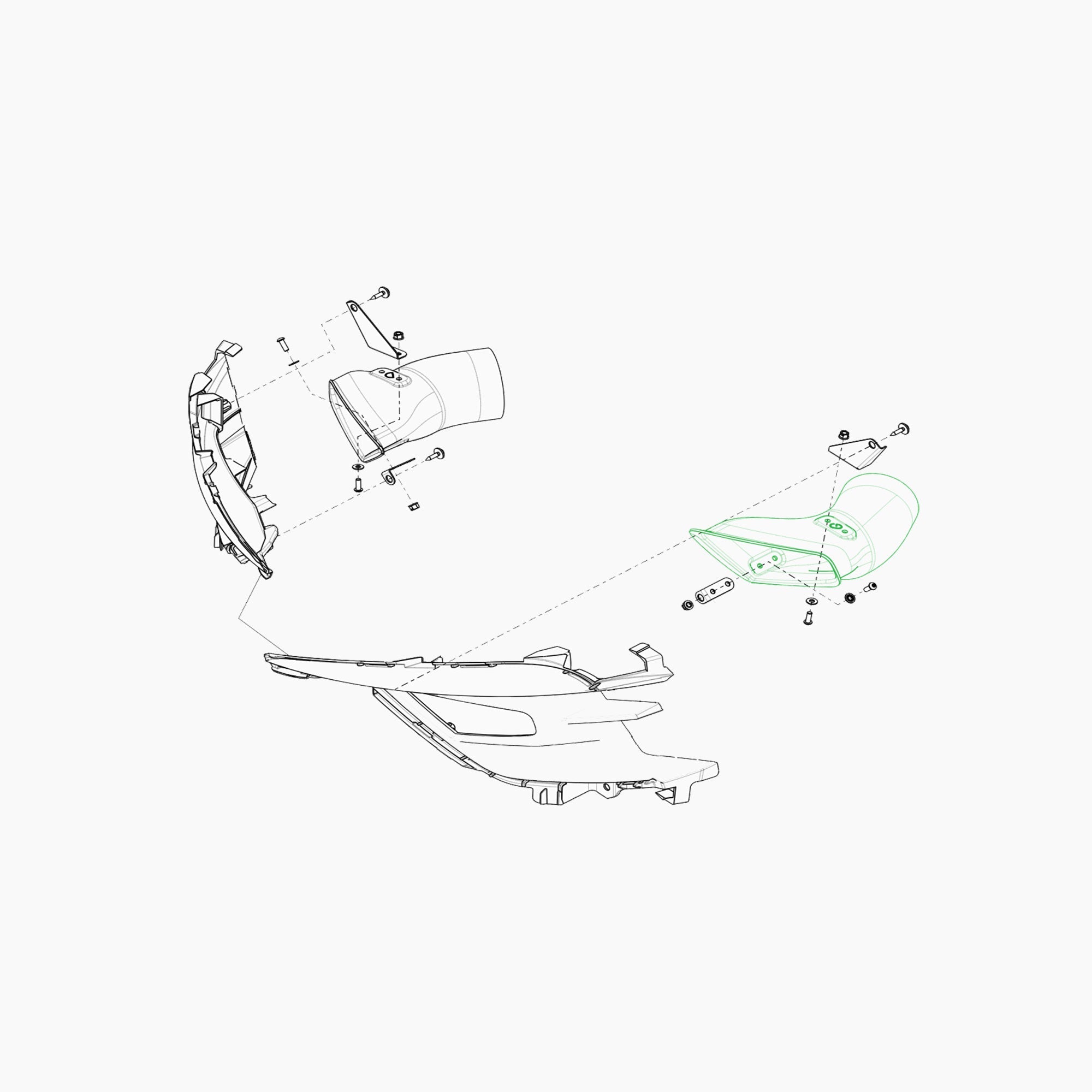 OCIJ793208 - ECOPE ENTREE AIR FREIN GAUCHE-Spare Parts-Clio Cup Middle East-gpx-store