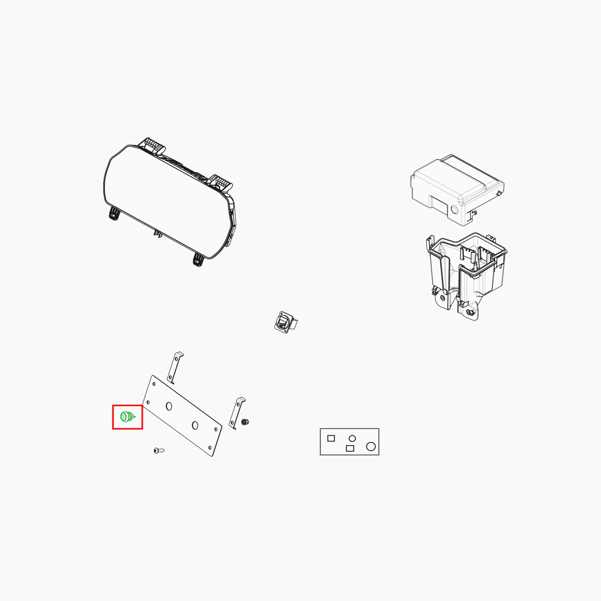 OCIM02FD1A - BRETELLE BOUTON EXTINCTEUR-Spare Parts-Clio Cup Middle East-gpx-store