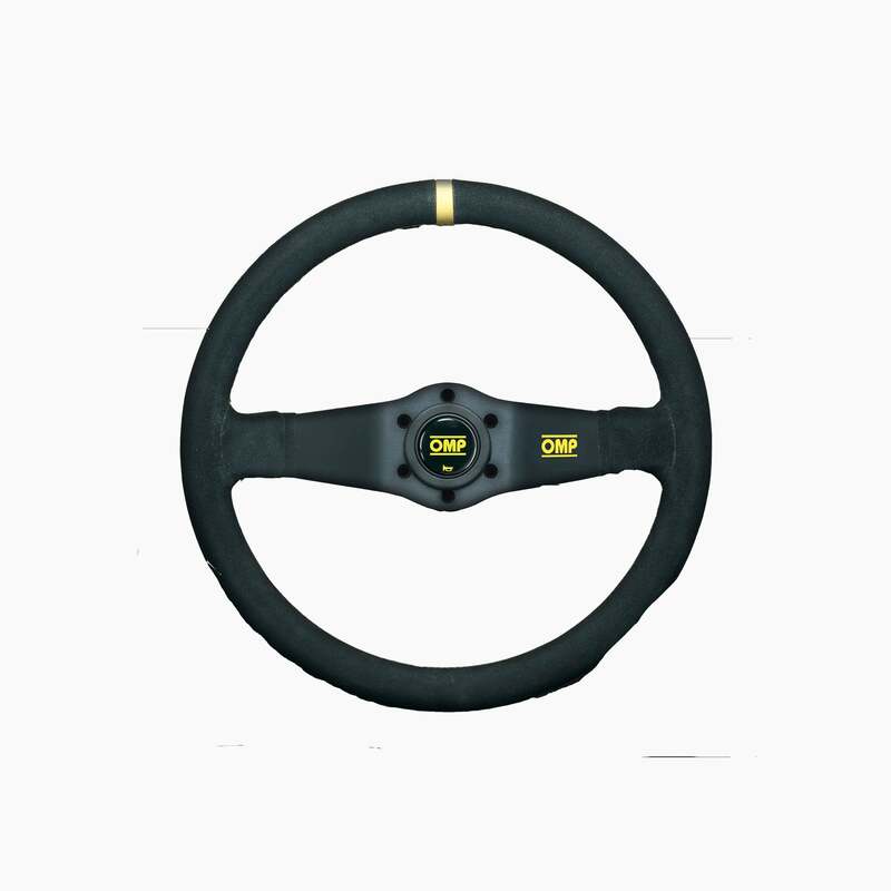 OMP | Rally Scamosciato Black Steering Wheel-Steering Wheel-OMP-gpx-store