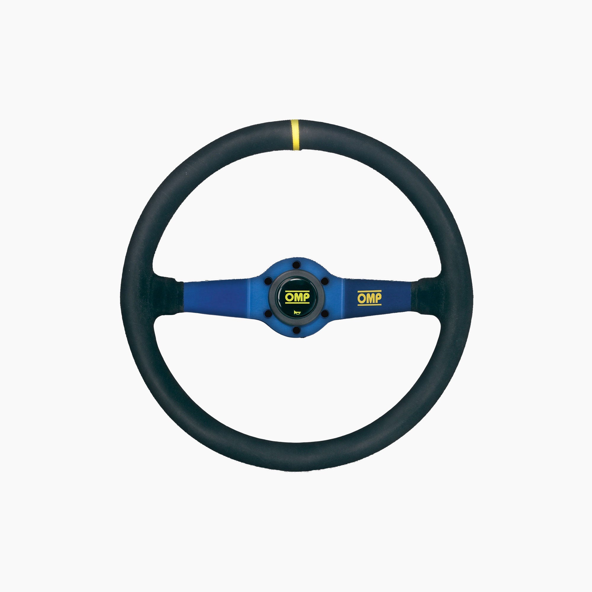 OMP | Rally Scamosciato Blue Black Steering Wheel-Steering Wheel-OMP-gpx-store