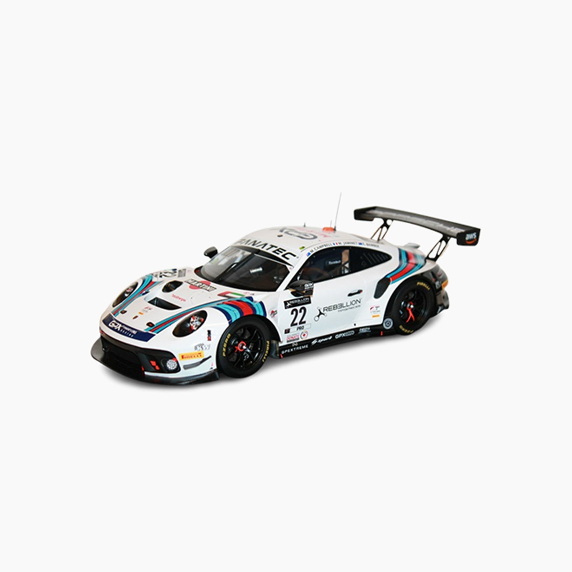 Porsche 911 GT3 R No.22 GPX Martini Racing 24H Spa 2021 | 1:18 Scale Model-1:18 Scale Model-Spark Models-gpx-store