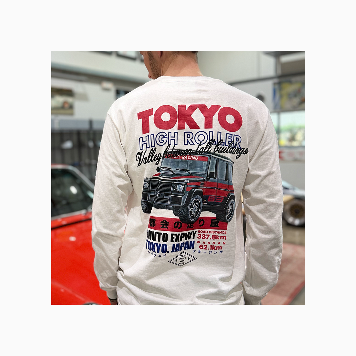 Tokyo Drive Car Club | G-Wagon High Roller Long Sleeve T-Shirt-T-Shirt-Tokyo Drive Car Club-gpx-store