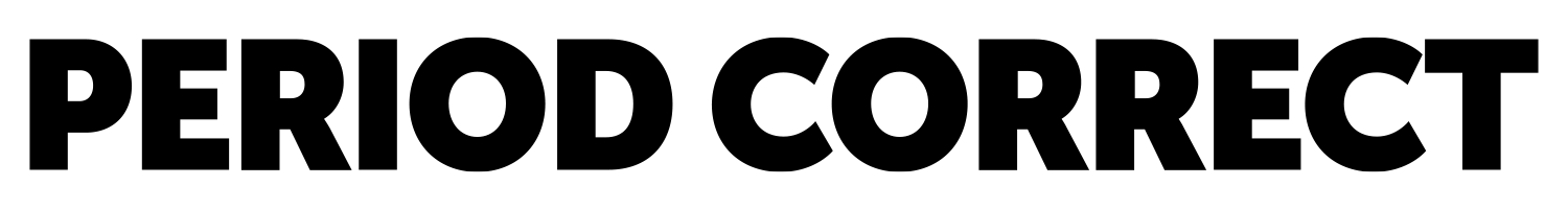 period correct logo