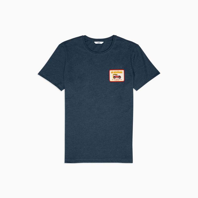 8JS | Go Anywhere Patch Navy T-Shirt-T-Shirt-8JS-gpx-store