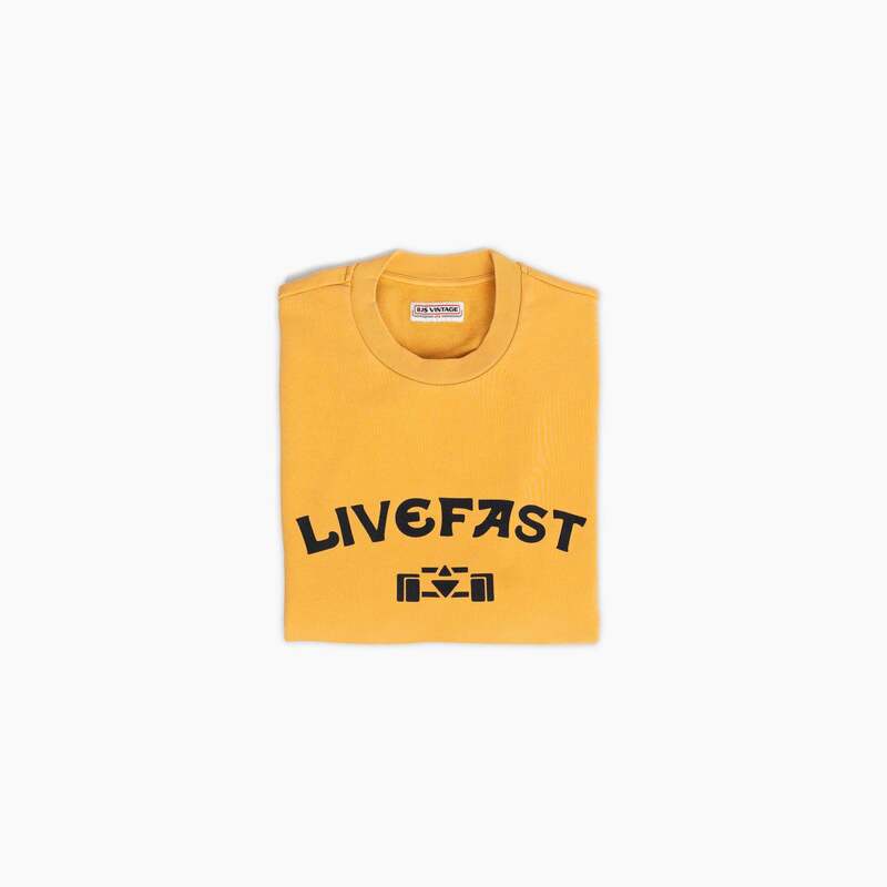 8JS | Vintage Trophy Crewneck Yellow Washed Sweater-Sweatshirt-8JS-gpx-store