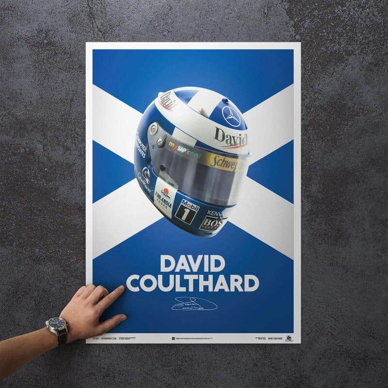 Automobilist | David Coulthard 2000 Helmet Poster-Poster-Automobilist-gpx-store
