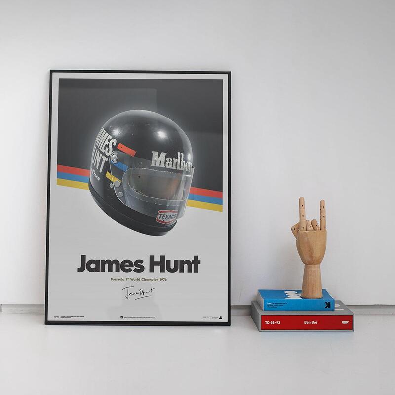Automobilist | James Hunt 1976 Helmet Poster-Poster-Automobilist-gpx-store