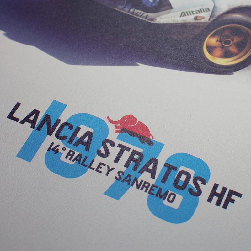 Automobilist | Lancia Stratos HF Alitalia Sanremo 1976 Poster-Poster-Automobilist-gpx-store
