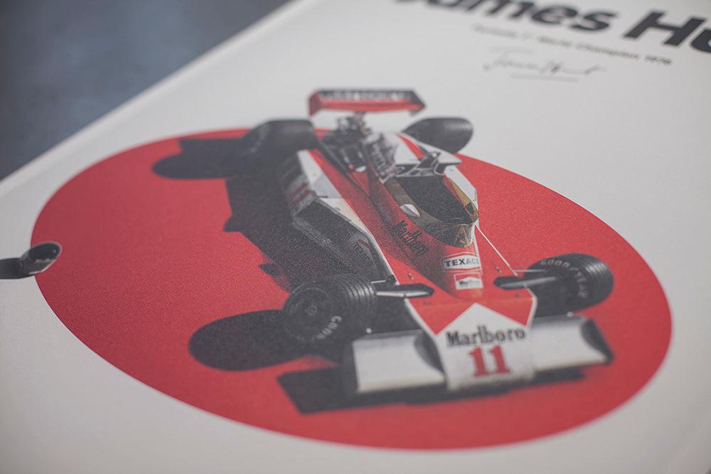 Automobilist | McLaren M23 James Hunt 1976 Japanese GP Limited Poster-Poster-Automobilist-gpx-store