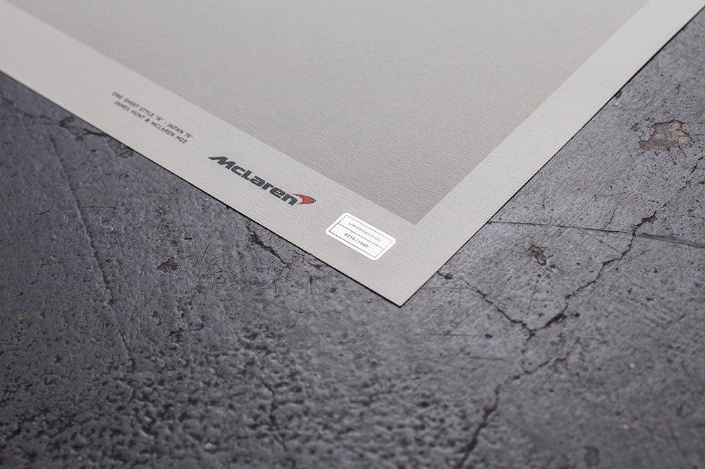 Automobilist | McLaren M23 James Hunt 1976 Japanese GP Limited Poster-Poster-Automobilist-gpx-store