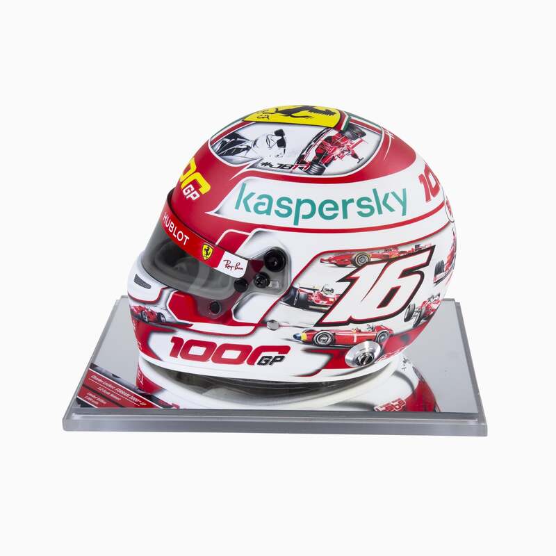 Charles Leclerc Ferrari 1000th GP Helmet-Scale Model-GPX Store -gpx-store