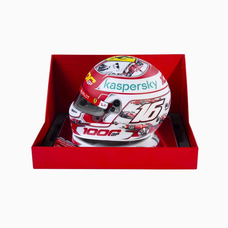 Charles Leclerc Ferrari 1000th GP Helmet-Scale Model-GPX Store -gpx-store