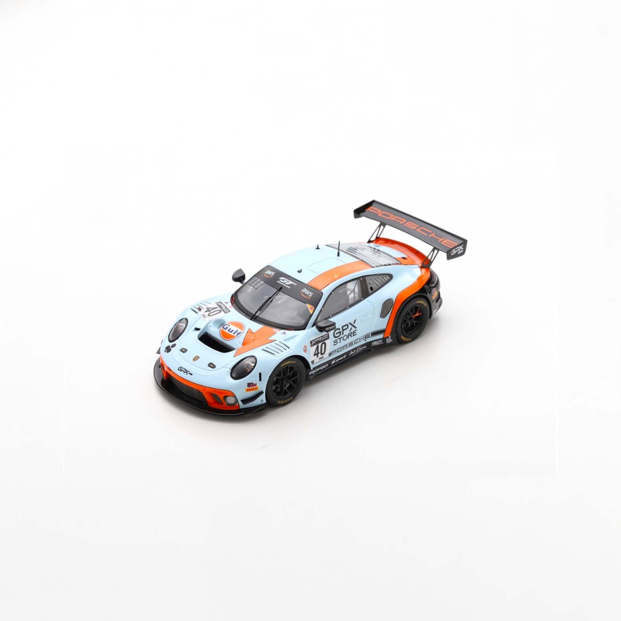 Porsche 911 GT3 R Team GPX Racing No.40 "The Club" | 1:43 Scale Model-1:43 Scale Model-Spark Models-gpx-store